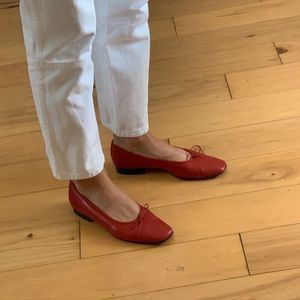 Vintage Nordstrom Red Ballet Flats